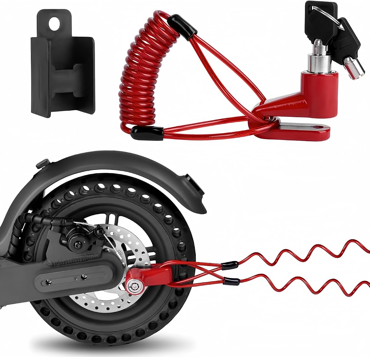 Fotografía técnica oficial de ABUS Bordo 6000K/90 - Candado Plegable de Alta Seguridad con Cilindro XPlus para Patinete - Vista frontal con fondo blanco
