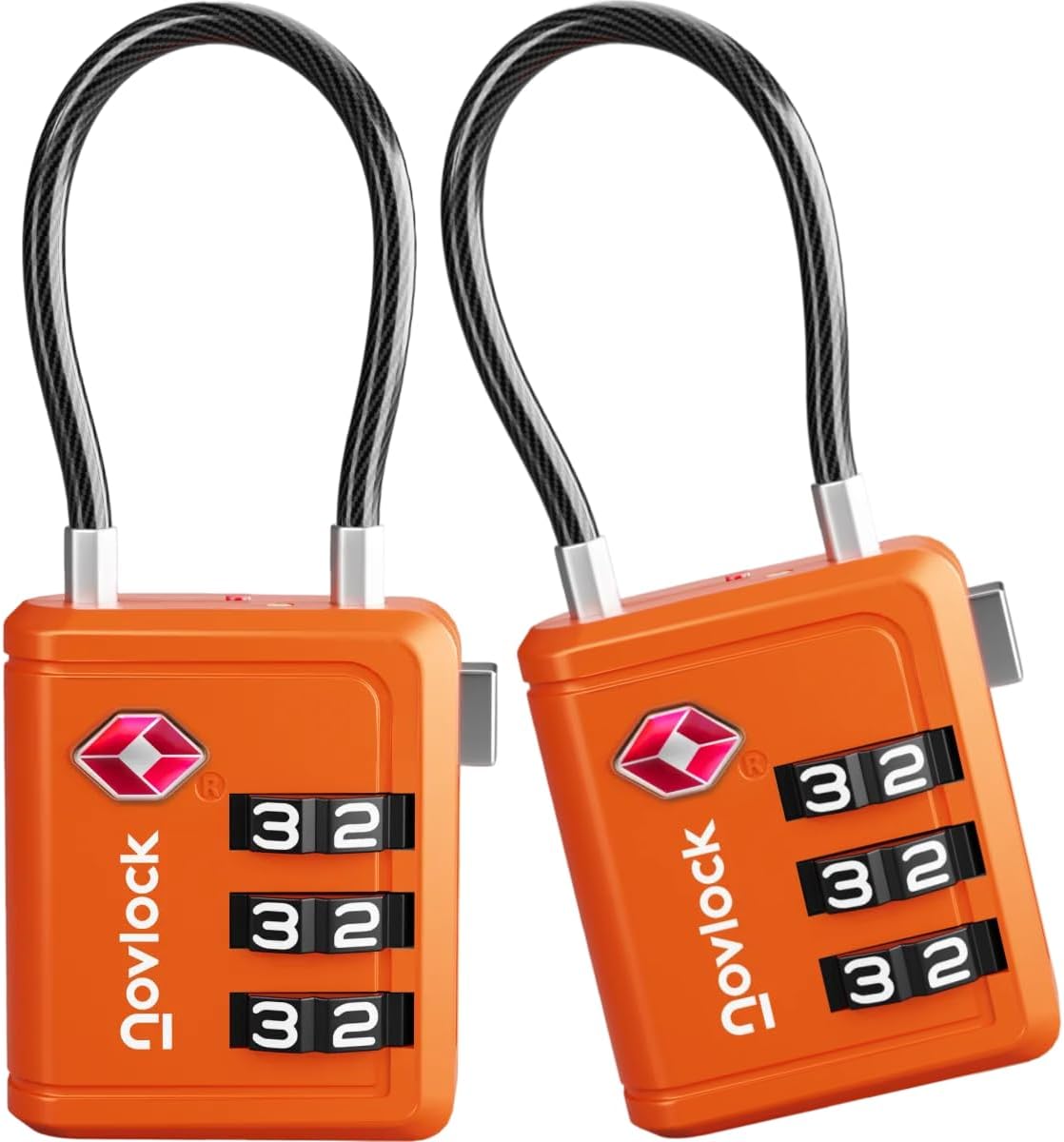 Ver especificaciones técnicas y precio actualizado de Candado para maleta de viaje TSA homologado con indicador de apertura, candado Fotografía técnica oficial de Candado para maleta de viaje TSA homologado con indicador de apertura, candado - Vista frontal con fondo blanco