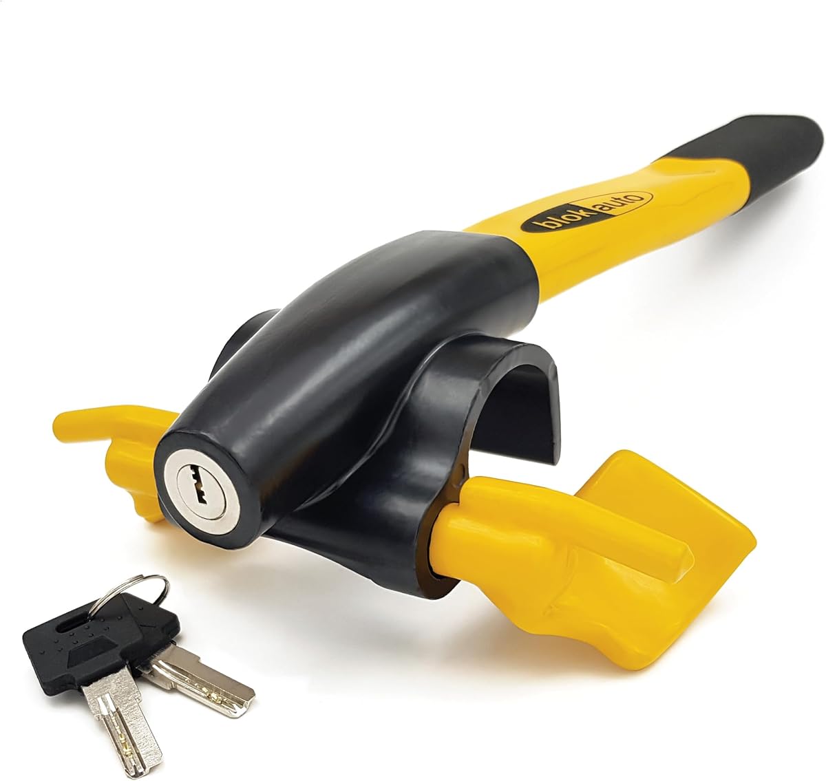 Ver especificaciones técnicas y precio actualizado de 9595 Antirrobo Coche Alta Seguridad, Barra Volante Muy Visible y Disuasoria, Bloqueo Reforzado Fotografía técnica oficial de 9595 Antirrobo Coche Alta Seguridad, Barra Volante Muy Visible y Disuasoria, Bloqueo Reforzado - Vista frontal con fondo blanco