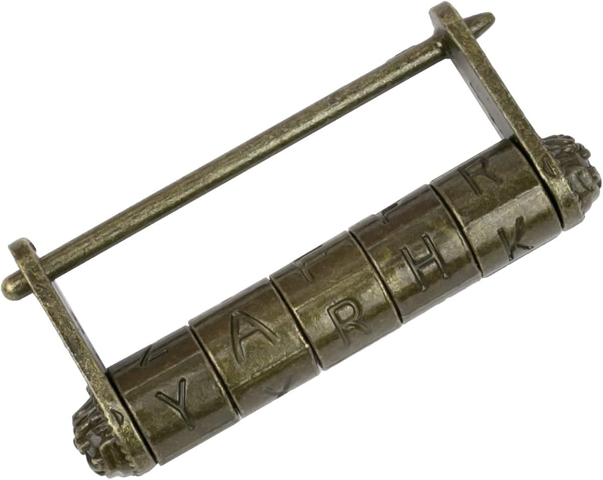 Ver especificaciones técnicas y precio actualizado de HMF Candado antiguo chino con números y letras | 8 x 3,5 x Fotografía técnica oficial de HMF Candado antiguo chino con números y letras | 8 x 3,5 x - Vista frontal con fondo blanco