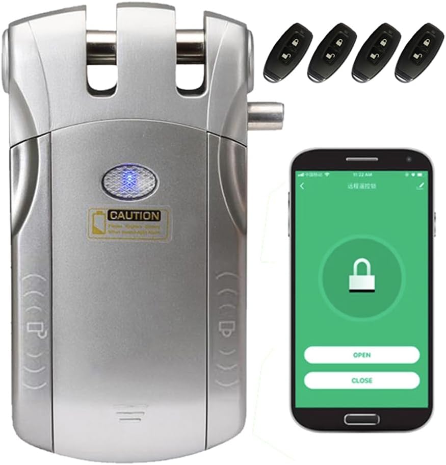 Ver especificaciones técnicas y precio actualizado de Wafu Droquimur | Cerradura invisible inteligente de seguridad WIFI con APP y mandos Fotografía técnica oficial de Wafu Droquimur | Cerradura invisible inteligente de seguridad WIFI con APP y mandos - Vista frontal con fondo blanco