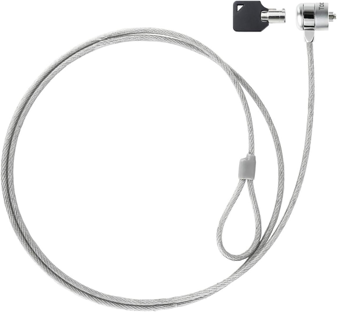 Ver especificaciones técnicas y precio actualizado de Tooq TQCLKC0025 - Cable de Seguridad con Llave para Portátiles, Plata, 1.5 Metros Fotografía técnica oficial de Tooq TQCLKC0025 - Cable de Seguridad con Llave para Portátiles, Plata, 1.5 Metros - Vista frontal con fondo blanco