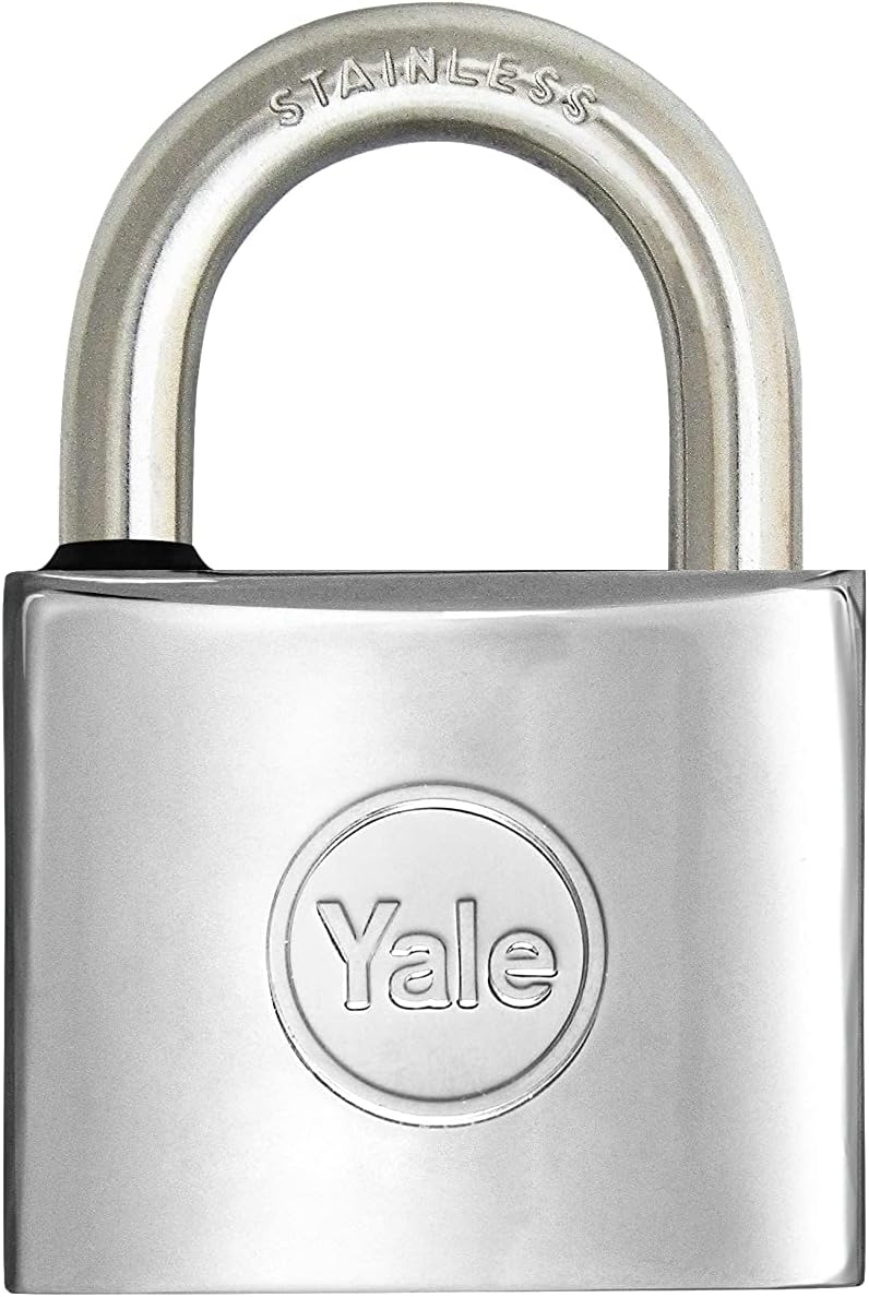 Ver especificaciones técnicas y precio actualizado de YALE Candado marino de latón Y1100030080X, ancho del cuerpo 30 mm, arco largo Fotografía técnica oficial de YALE Candado marino de latón Y1100030080X, ancho del cuerpo 30 mm, arco largo - Vista frontal con fondo blanco