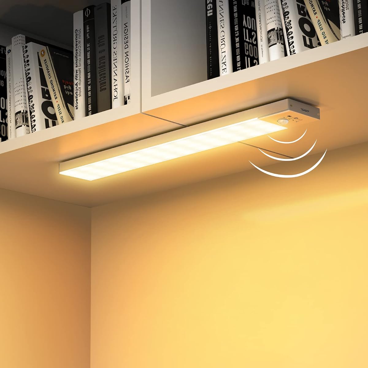 Ver especificaciones técnicas y precio actualizado de OUILA Luz LED Armario Magnética con Sensor Movimiento Luz Calida 3000K 36 LEDs Fotografía técnica oficial de OUILA Luz LED Armario Magnética con Sensor Movimiento Luz Calida 3000K 36 LEDs - Vista frontal con fondo blanco