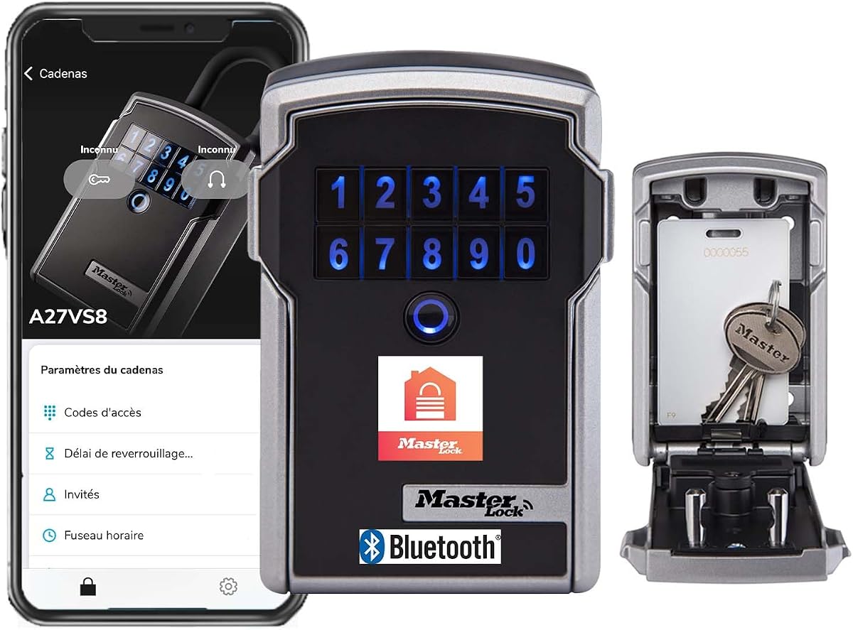 Ver especificaciones técnicas y precio actualizado de Master Lock 5401D Caja Guardallaves de Montaje Mural con Combinación de 4 Dígitos Fotografía técnica oficial de Master Lock 5401D Caja Guardallaves de Montaje Mural con Combinación de 4 Dígitos - Vista frontal con fondo blanco