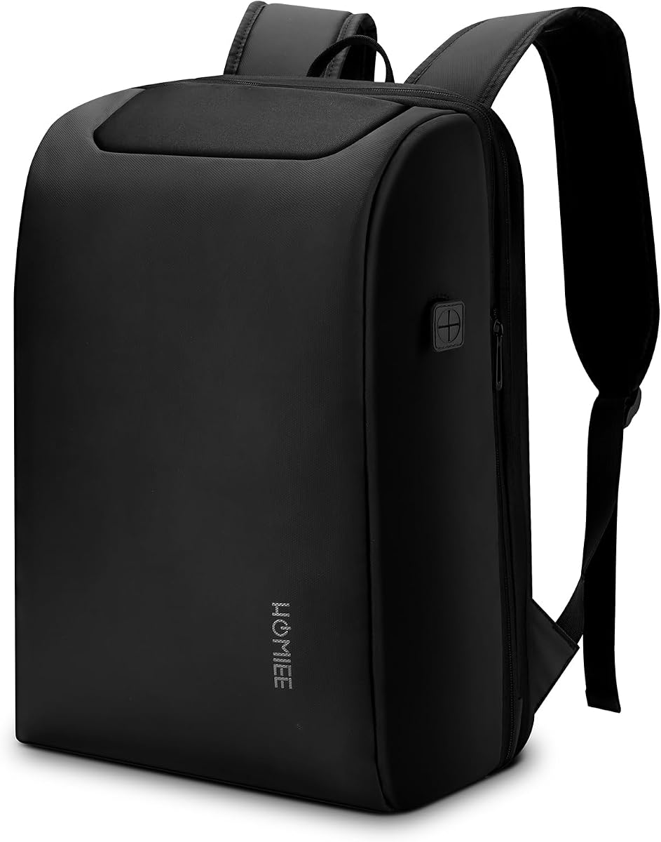 Ver especificaciones técnicas y precio actualizado de HOMIEE Mochila Antirrobo para Portatil Impermeable Mochila de Viaje de Negocios Expandible Mochila Fotografía técnica oficial de HOMIEE Mochila Antirrobo para Portatil Impermeable Mochila de Viaje de Negocios Expandible Mochila - Vista frontal con fondo blanco