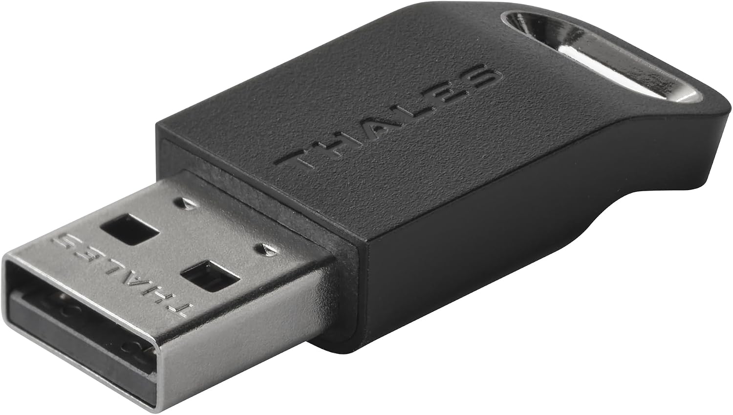 Ver especificaciones técnicas y precio actualizado de Thales SafeNet eToken FIDO Llave de Seguridad FIDO2 de Grado Defensa (USB-A) Fotografía técnica oficial de Thales SafeNet eToken FIDO Llave de Seguridad FIDO2 de Grado Defensa (USB-A) - Vista frontal con fondo blanco