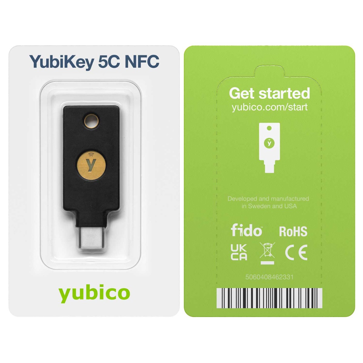 Ver especificaciones técnicas y precio actualizado de Yubico YubiKey 5C NFC - Llave de Seguridad FIDO2 Multifunción (USB-C y NFC) Fotografía técnica oficial de Yubico YubiKey 5C NFC - Llave de Seguridad FIDO2 Multifunción (USB-C y NFC) - Vista frontal con fondo blanco